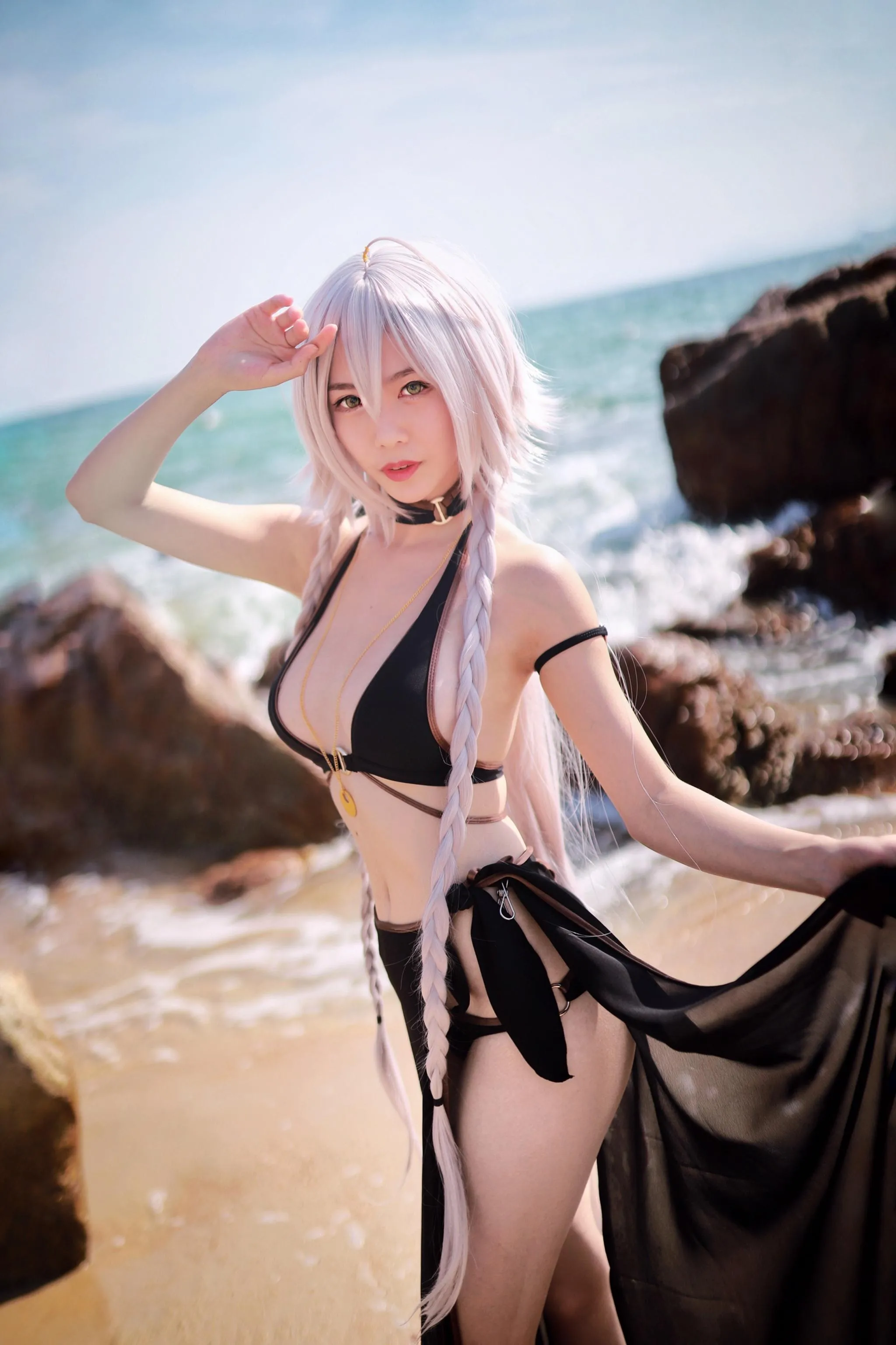 抖娘-利世 – NO.41 黑贞德泳装 [40P]插图7